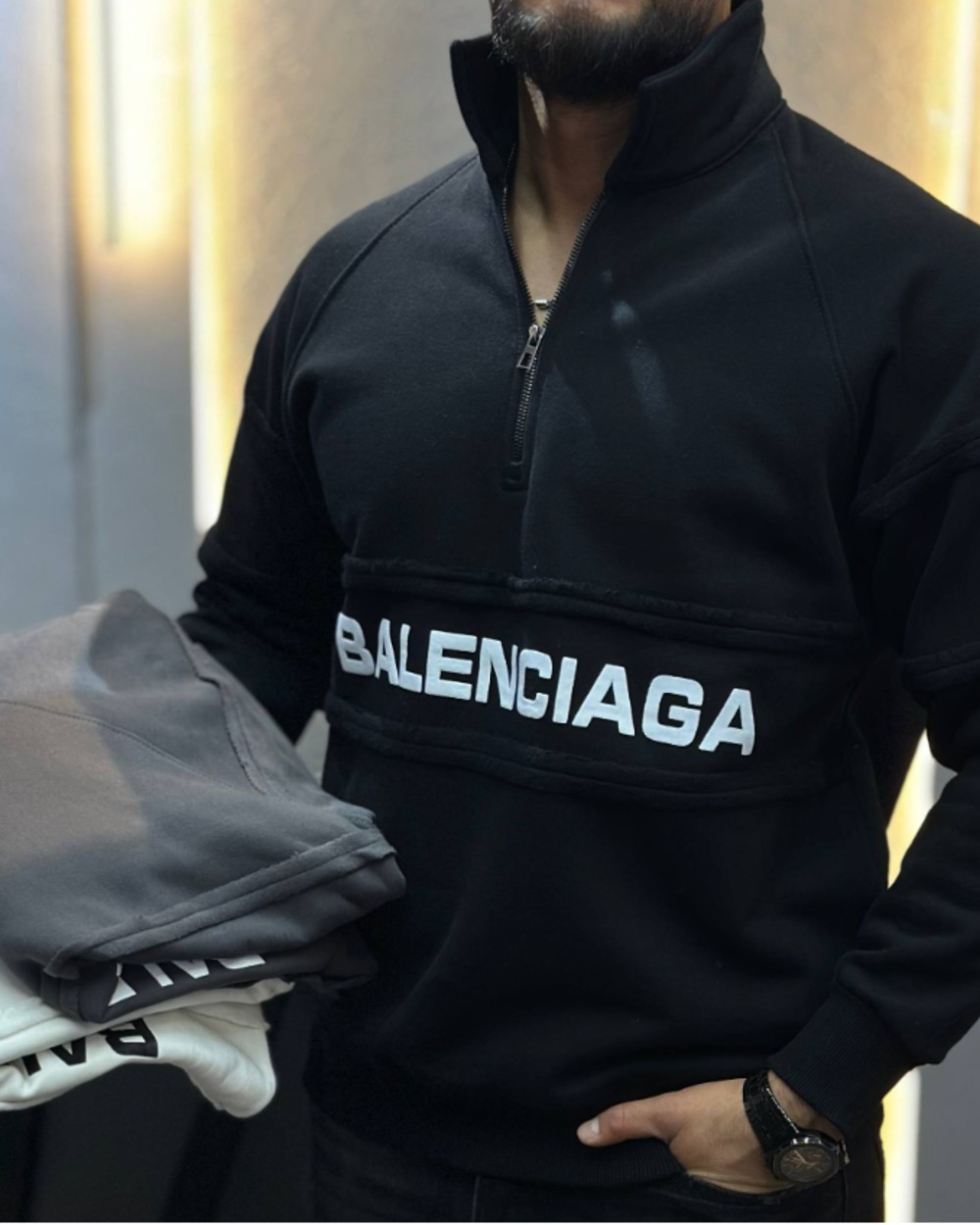 هودی نیم زیپ