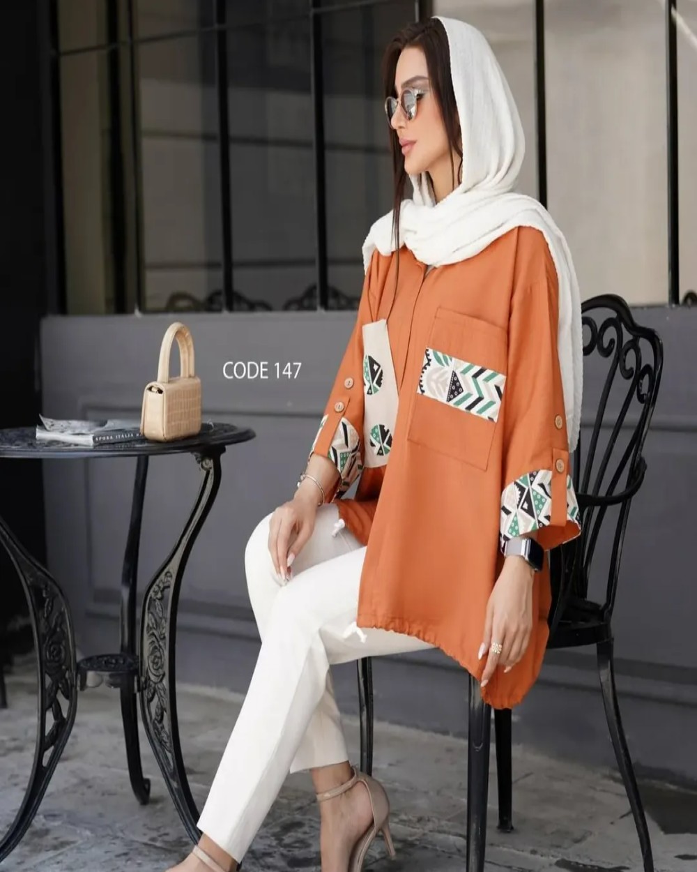 مانتو زنانه جلو باز کد 147