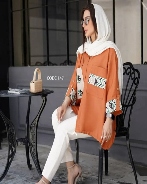 مانتو زنانه جلو باز کد 147