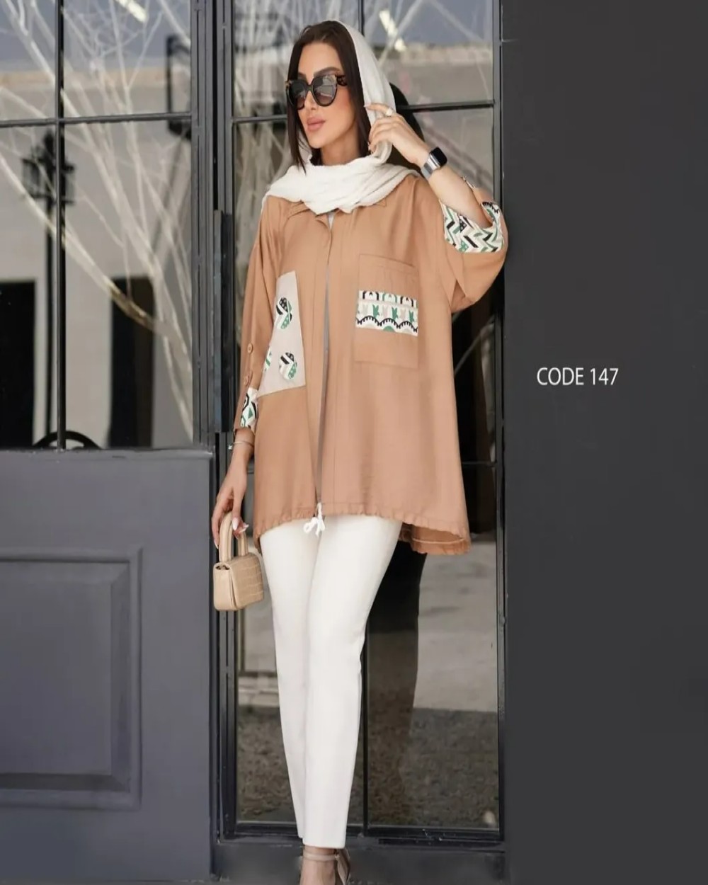 مانتو زنانه جلو باز کد 147