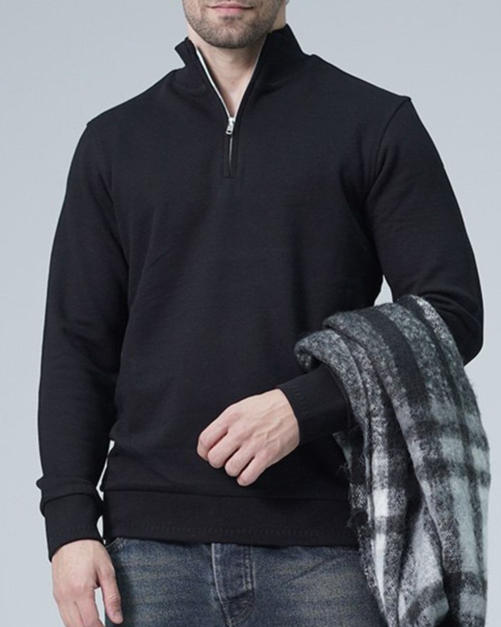 دورس نیم زیپ یقه ایستاده
