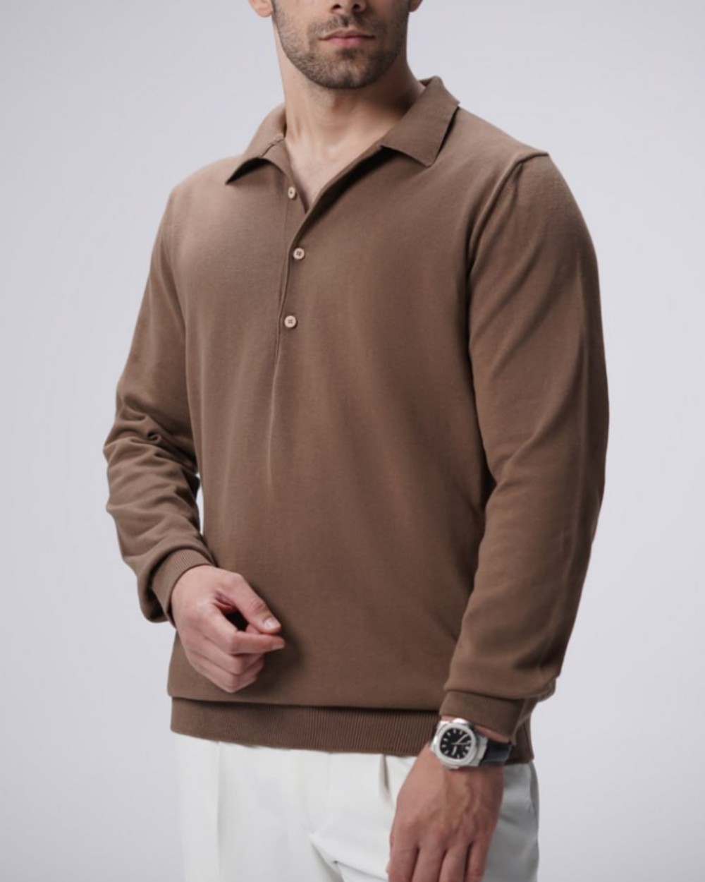 پلیور بافت یقه برگرد