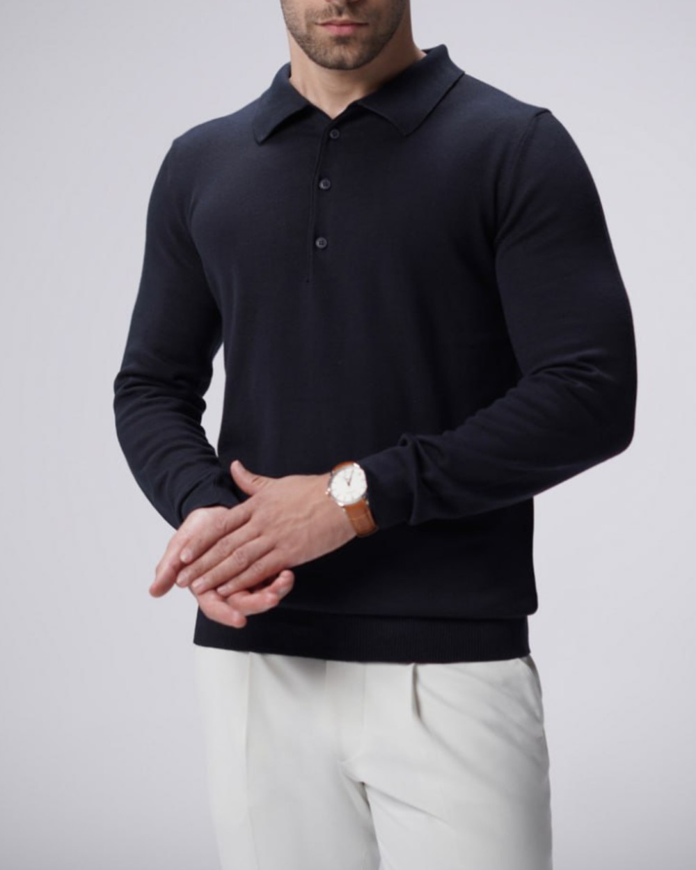 پلیور بافت یقه برگرد