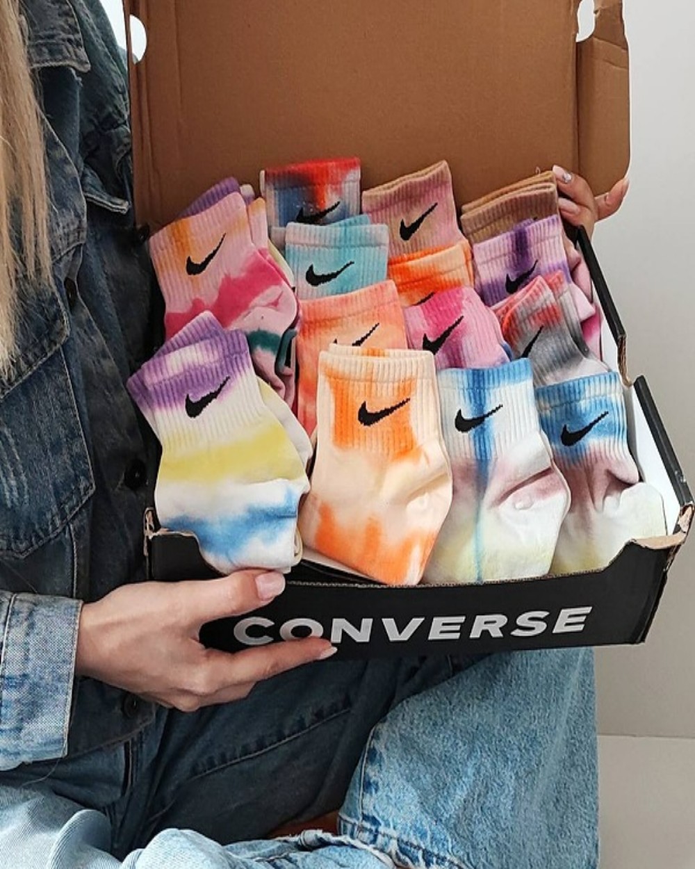 جوراب نیم ساق آبرنگی