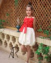پیراهن مجلسی دخترانه مدل پرنسا